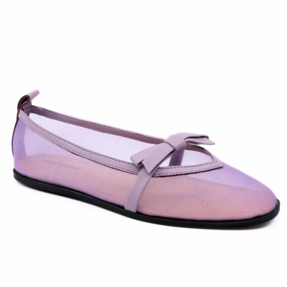 new Free People Mesh Mania Bow Flats 256 3T2 - Picture 2 of 9